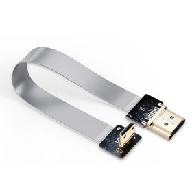 Cable plano flexible FFC macho OEM HDMI a MINI HDMI para conexión de video Raspberry Pi, cable para cámara aérea, cable plano muy delgado