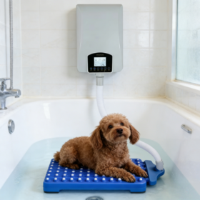 USMILEPET Machine de Spa Intelligente de Haute Qualité pour Animaux de Compagnie avec Fonction de Chauffage et Écran LCD Machine de Bain pour Chiens pour Salon de Toilettage pour Animaux