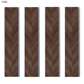 4mm Stone Designs Impermeável Clique Bloqueio Vinil Underlay Herringbone SPC Flooring com IXPE