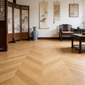 Piso de madeira engenheirada Chevron - Piso laminado de madeira engenheirada
