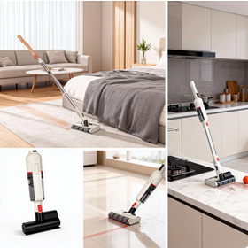 Aspirateur Vertical sans Fil pour Voiture Staubsauger Aspiradora 8kPa Aspirateur Balai sans Fil Portable pour Tapis et Maison