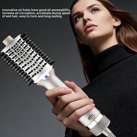Factory Customized 3-in-1 Multi-Function Hot Air Brush Hair Dryer Styling Comb Straightening Brush Travel Portable Curling Iron