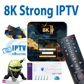 Assinatura IPTV Atacado My8K Cdngold Strong 8K Trex Tivione Promax IPTV Xtream Code Painel de Revendedor IPTV Código de Teste Gratuito