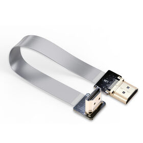 كابل HDMI مرن ذكر إلى ذكر موصلات FPC بزاوية قائمة 90 درجة HDMI للاستخدام في حامل ، كاميرا ، تصوير جوي ، Raspberry Pi