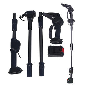 Akku-Kettensäge für Gartenarbeit, Gartenbauwerkzeuge und -ausrüstung mit Teleskopverlängerung