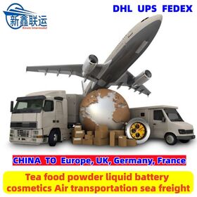 Tea food powder liquid battery cosmetics Air transportation sea freight Europe UK Germany France DDP door to door Logistics China
