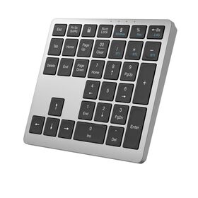 Mini clavier 35 touches 2.4G + clavier Bluetooth double mode, conception unique de clavier à ciseaux pour PC IOS WIN