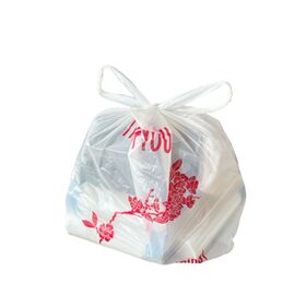All-Purpose HDPE Vest/T-shirt/Gorcery/Trash bags with Built-In Tie Handles - for Shopping, Trash & Storage Use