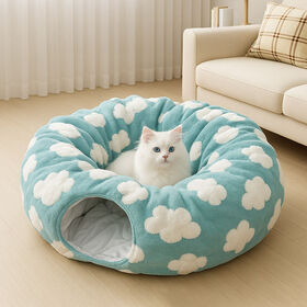 Wholesale Cat Tunnel Toy All-Season Foldable Cat Tunnel Bed Dog Pet House Cat Hide and Seek Tunnel Bed