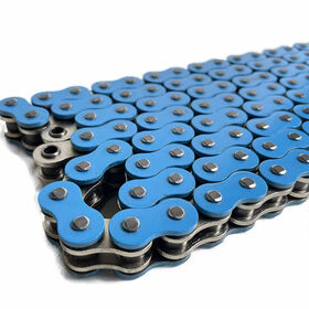 Venta al por mayor 100L 120L modelo azul engrosada cadena de silencio para motocicletas OEM/ODM 520H O Ring cadena de la motocicleta
