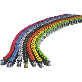 Fábrica de venta caliente de china al por mayor de alta calidad 428 color o anillo de la motocicleta cadena de rodillos de accionamiento