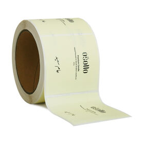 Elegant Rose Gold Hot Stamping Candle Labels Custom Manufacturer for Wedding Favor Scents with Textured Linen Paper