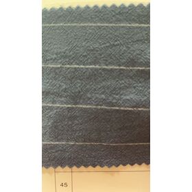 90/10 Poly Cotton Blend Thin Stripe Seersucker Fabric Stone Washed Finish Breathable & Durable
