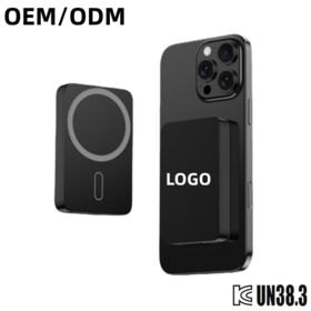 Fábrica 20W Alumínio 10000mAh Carregador Sem Fio Portátil de Viagem Display LED KC Power Bank Magnético Portátil Personalizado para IPhone