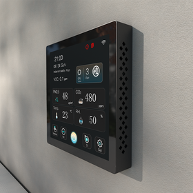 MODBUS TUYA APP Fernbedienung Farbdisplay Wandmontage CO2 PM2.5 TUYA APP AC 220V Intelligenter Lüftungsventilator-Controller