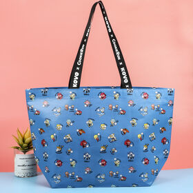 Hochwertige, kundenspezifische Einkaufstaschen Polyester-Strandtasche mit aufgedrucktem Muster und Logo für Werbezwecke