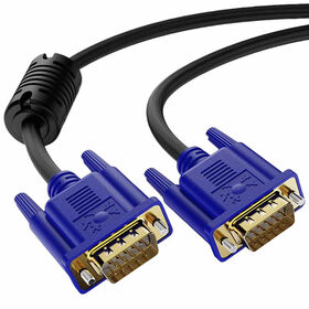 كابل VGA HDB-15Pin M-M مع برغي، دقة 1080P، كابل توصيل فيديو عالي الدقة، كابل شاشة VGA، OEM