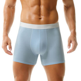 New men's pure cotton plus size moisture-wicking and breathable boxer briefs