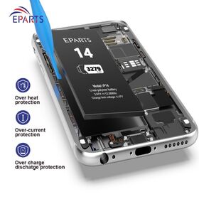 Bateria diagnosticável para iPhone 14, sem erros, sem solda, 100% de capacidade, A2863