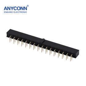 Female Header double Row Right Angle Y Type PCB Copper Contact Material