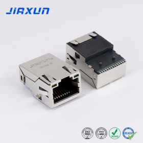 7498111120AR Compatible JIAXUN JG59756KA671R RJ45 flush-mount connector SMT 1X1 Low-Profile With 1000M magnetic Ethernet interface