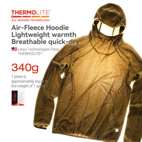 Custom Thermolite All Seasons Tech Fleece Hooded Breathable Sweatshirt Lightweight Warm Fashion Outdoor Running Hoodie
