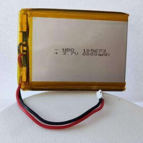Batería recargable de polímero de litio con soporte de fábrica y servicio OEM y ODM 105673 6000mah 3.7V para lámpara portátil
