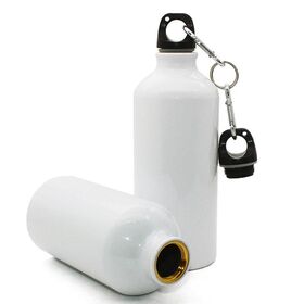 400/500/650/750ml Voyage extérieur bouteille d'eau en aluminium Camping Sports bouteille avec mousqueton