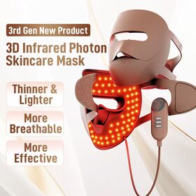 Máscara profissional de terapia de luz LED vermelha de 660 nm para tratamento de acne e cuidados anti-envelhecimento da pele por atacado, fornecimento de marca OEM/ODM