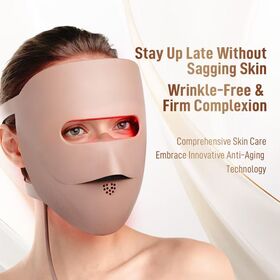 Mascarilla LED de Belleza Recargable y Económica para Uso Doméstico, Antiedad Diario y Terapia de Relajación Facial