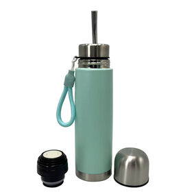 Nuevo Termo para Mate de Acero Inoxidable 304 Argentino con Logo Personalizado y Bombilla Todo en Uno