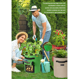 Home gardening planting bag, environmentally friendly and biodegradable, used for flower and vegetable planting and seedling culti