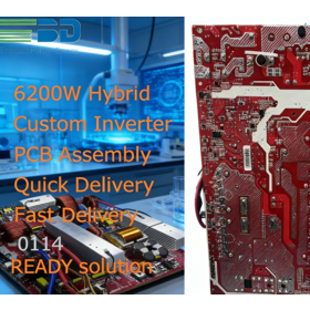 6000W Hybrid Custom Bi Directional Inverter PCB Assembly Quick Delivery Fast Delivery PCB &SMT Assembly Services