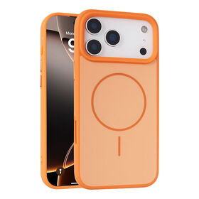 For iPhone 17 Pro Max luxury painted magsafe phone case TPU and PC 2-in-1 hybrid mobile phone case.