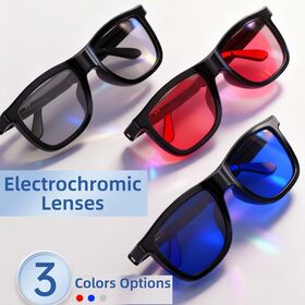 Brandneue elektrochrome intelligente Brille, Sonnenbrille im modernen Stil, Unisex, Stereo-Audio-Sonnenbrille