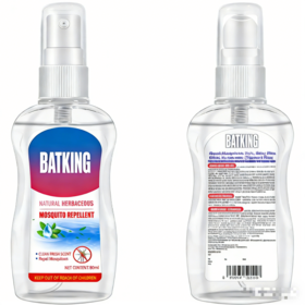 BATKING Vente Directe d'Usine Répulsif Anti-Moustiques en Spray 85ml Spray Anti-Parasitaire pour Repousser les Moustiques