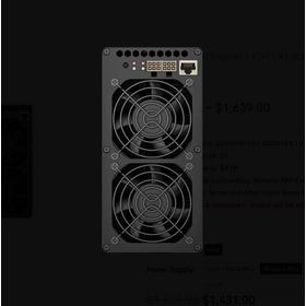 Factory price Small Body Infinite Energy Goldshell Goldshell XT BOX 580g Blockchain XTM Crypto Mining Asic Wifi silent Miner