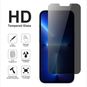 Displayschutzfolie für iPhone 17 16 15 Serie, Anti-Spionage- gehärtetes Glas für Handy-Schutzfolie