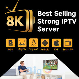IPTV 4K 8K Strong Server Reseller Panel IPTV Android HD TV 4K Ott for Europe HD TV