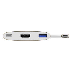 USB 3.1 Type C to USB 3.0 HDMI PD 60W 200mm Adapter Aluminium style