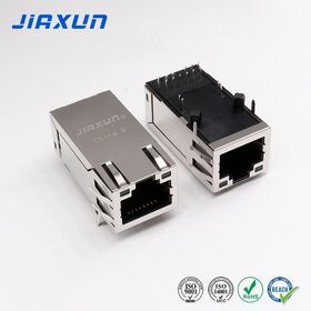 TRJK9093AHNL Compatible JIAXUN JM60976JB642M 2.5G POE++ RJ45 Connector High-Speed RJ45 magnetic module Extended type 33.02mm