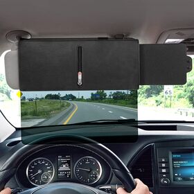 New Retractable Car Sunshade Adjustable Sun Visor Anti-Glare Sunshade Zippered Sunshade