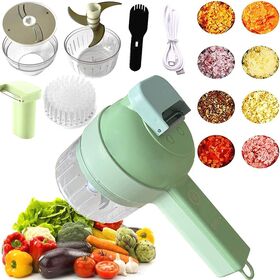 Portable Electric Garlic Slicer Chili Onion Celery Masher Wireless Mini Vegetable Chopper USB Rechargeable Food Grinder for Spices