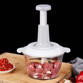 Press-type Meat Grinder Kitchen Tool Vegetable Chopper Fruits Garlic Puree Onion Chili Hand Press Manual Food Choppers