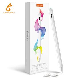 Stylus Pen Aktif Magnetik Sensitif Kemiringan dengan Ujung POM yang Dapat Diganti, Penolakan Telapak Tangan, dan Pengisian Daya Nirkabel untuk iPad, Logo Kustom