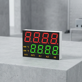 Controle de Temperatura com Display LED de Linha Dupla de 7 Segmentos