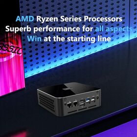 Mini PC AMD Ryzen R9-8945HS WiFi6e Bluetooth5.2 Win11 Thunderbolt3 Type-C 120W Écran 4K 60Hz Mini Ordinateur Haute Performance