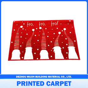 Personalizado antideslizante agua absorbente dormitorio impreso alfombra de baño