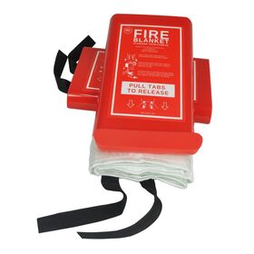 Manta Ignífuga de Fibra de Vidrio con Borde Reforzado para Respuesta de Emergencia