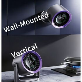 Mini Ventilador Portátil Multifuncional para Mesa ou Montagem na Parede, Economia de Energia e Silencioso, Essencial para Escritório e Lazer